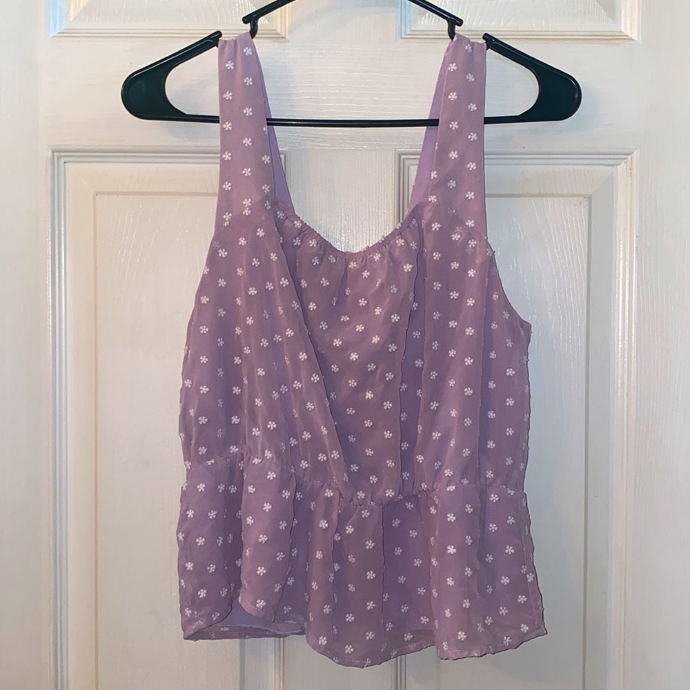Miami Lavender Floral Tank Top - Picture 8 of 10